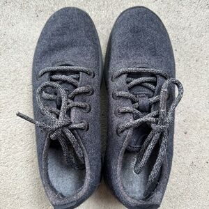Women's Wool Runners - Natural Black (Black Sole) - 7